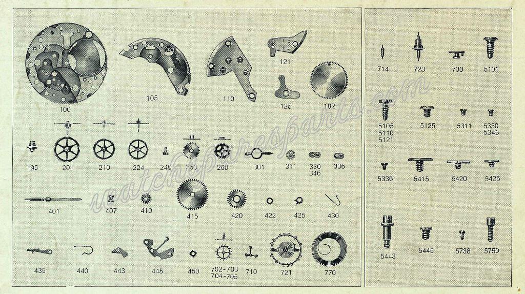 FHF Font 26 Watch spare parts FHF Font 26 Watch spare parts