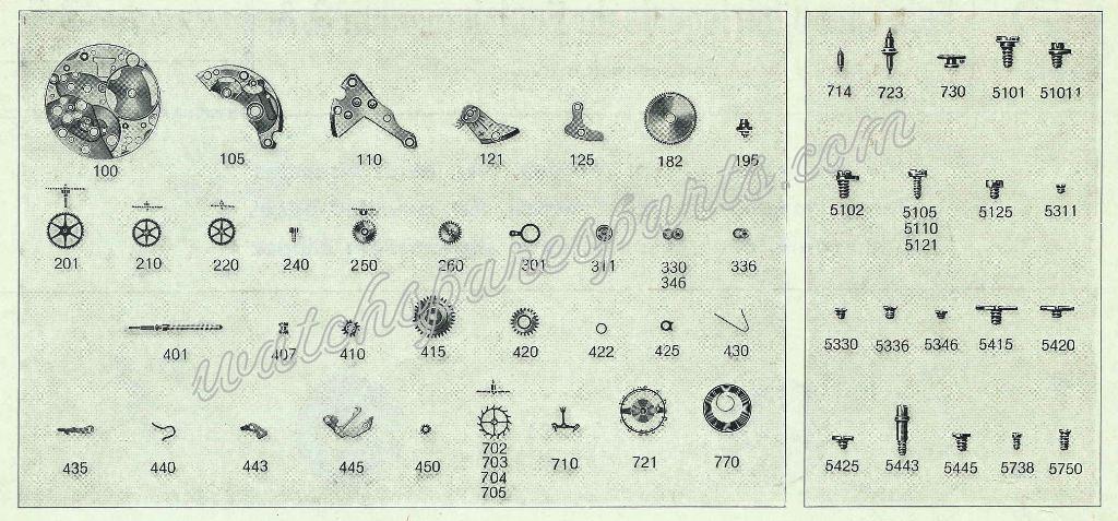 FHF Font 32 Watch spare parts FHF Font 32 Watch spare parts