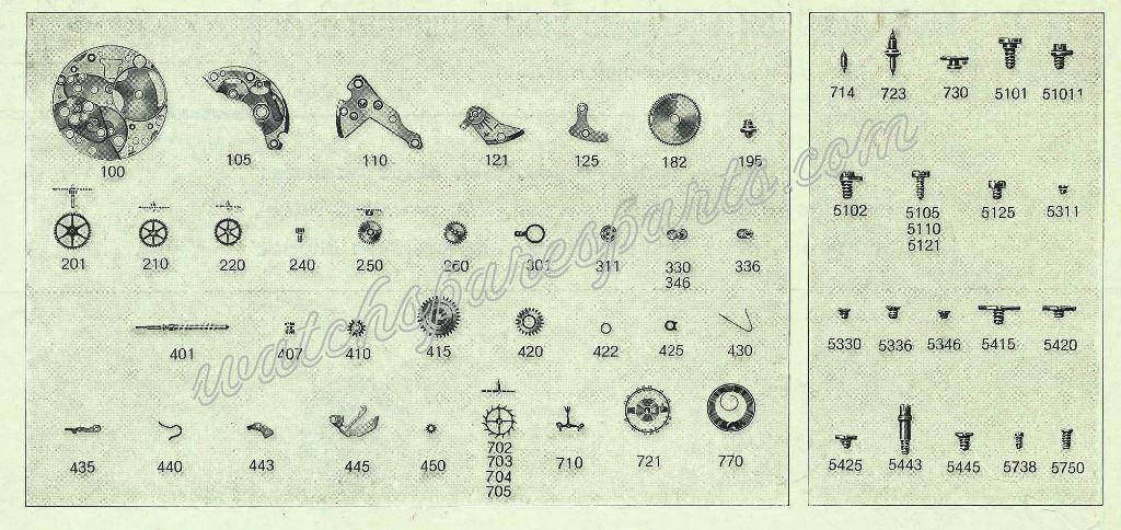 FHF Font 34 Watch spare parts FHF Font 34 Watch spare parts