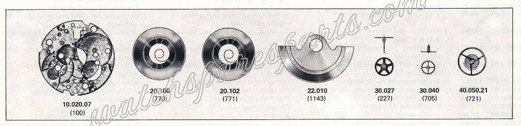 FHF Font 406.1 Watch spare part FHF Font 406.1 Watch spare part