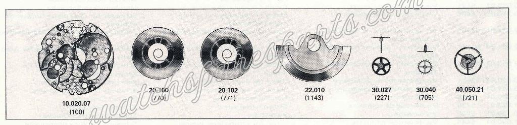 FHF Font 408.1 Watch spare part FHF Font 408.1 Watch spare part