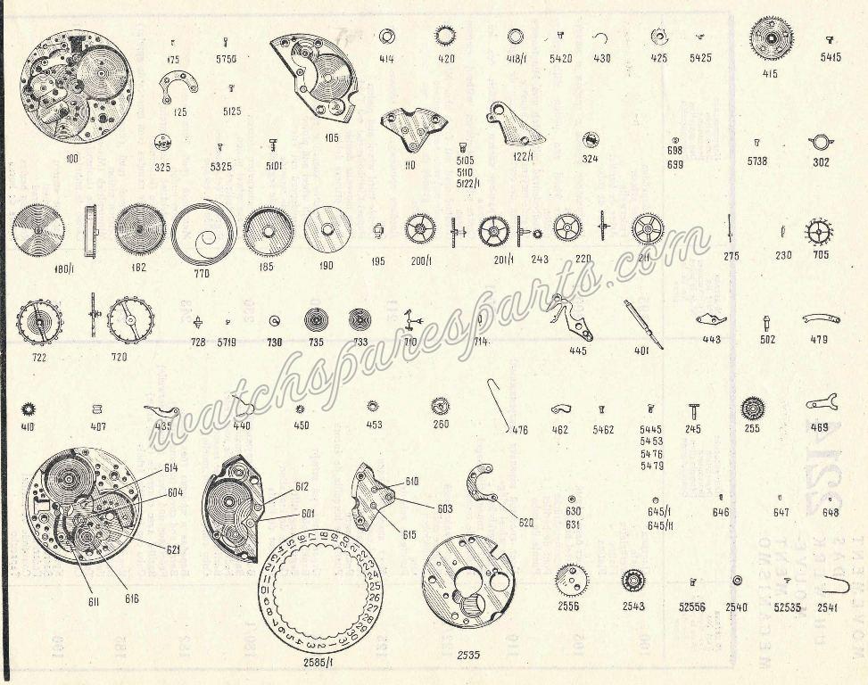 Wostok 2214 Watch spare parts Wostok 2214 Watch spare parts