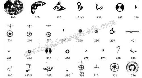 Zodiac 21 Watch spare parts Zodiac 21 Watch spare parts