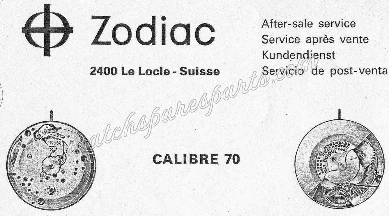 Zodiac 70 Watch movements Zodiac 70 Watch movements