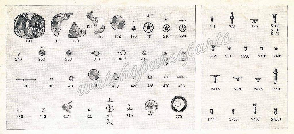 ETA 1240 Watch spare parts ETA 1240 Watch spare parts