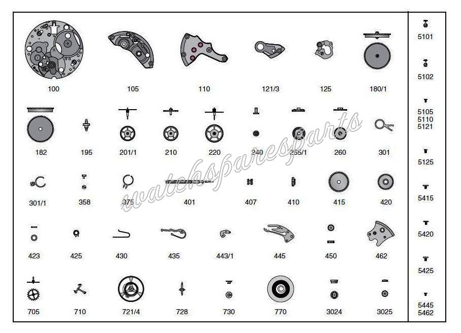 ETA 1721.1 Watch spare parts ETA 1721.1 Watch spare parts