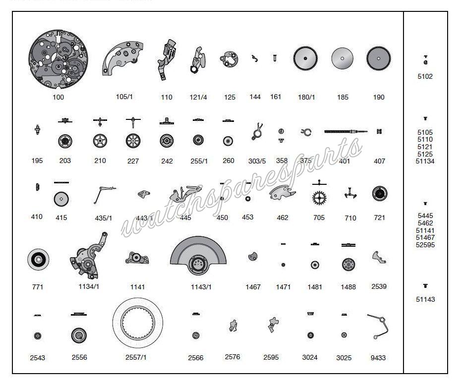 ETA 2000.1 Watch spare parts ETA 2000.1 Watch spare parts