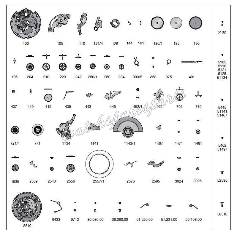 ETA 2094 Watch spare parts ETA 2094 Watch spare parts