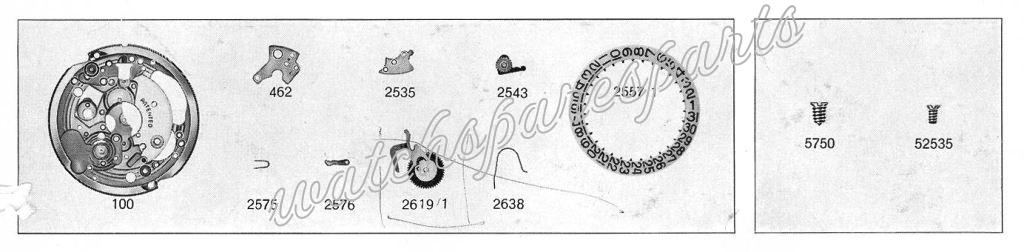ETA 2472 Watch Date spare parts ETA 2472 Watch Date spare parts