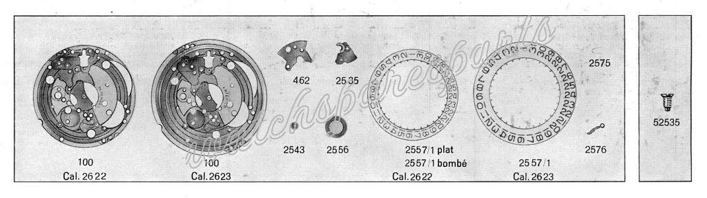 ETA 2622 Watch Date spare parts ETA 2622 Watch Date spare parts