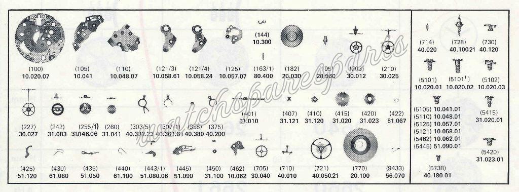 ETA 2641 Watch spare parts ETA 2641 Watch spare parts
