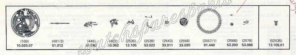 ETA 2671 Watch Date spare parts ETA 2671 Watch Date spare parts