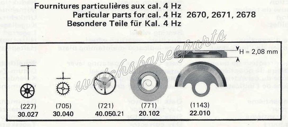 ETA 2671 Watch spare part ETA 2671 Watch spare part