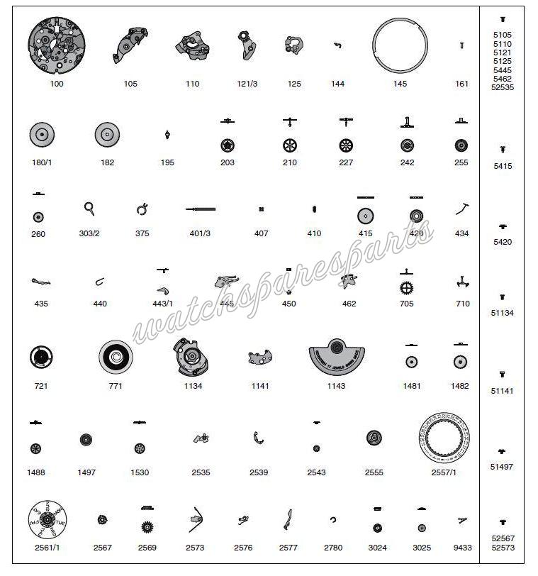 ETA 2688 Watch spare parts ETA 2688 Watch spare parts