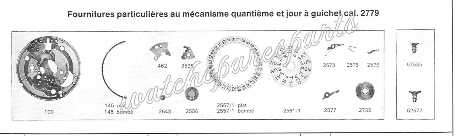 ETA 2779 Watch Day Date spare parts ETA 2779 Watch Day Date spare parts