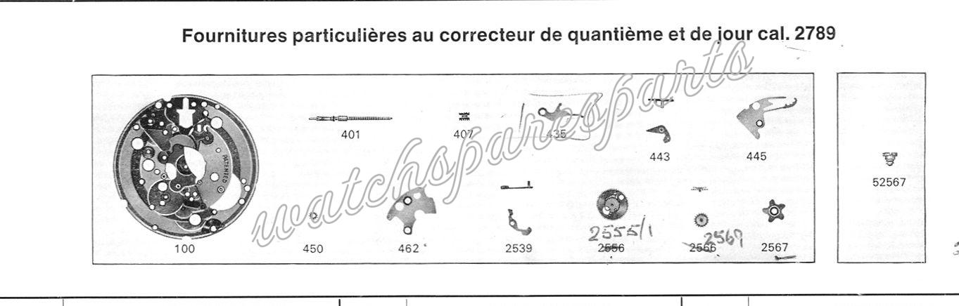 ETA 2789 Watch spare part ETA 2789 Watch spare part