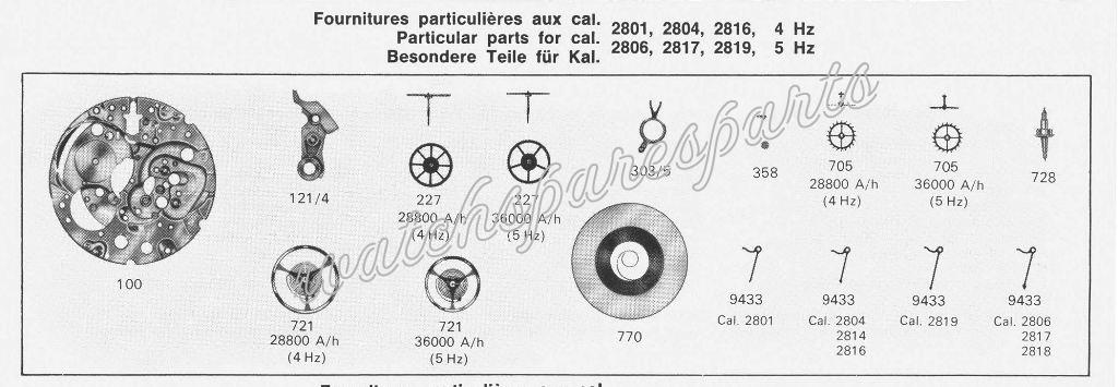 ETA 2819 Watch spare part ETA 2819 Watch spare part