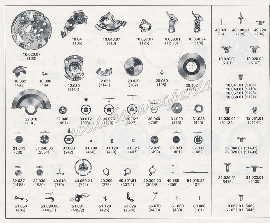 ETA 2824.1 Watch spare parts ETA 2824.1 Watch spare parts