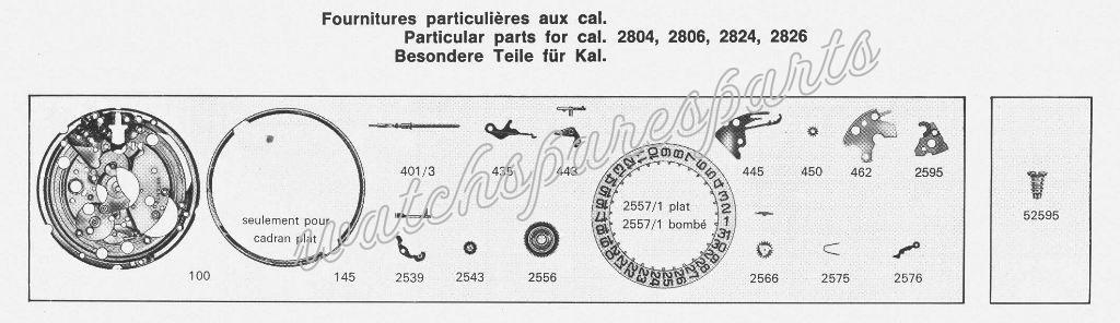 ETA 2826 Watch Date spare parts ETA 2826 Watch Date spare parts