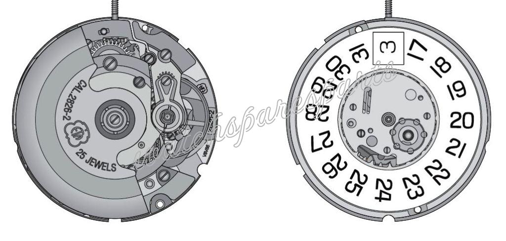 ETA 2826.2 Watch movements ETA 2826.2 Watch movements