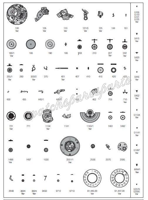 ETA 2826.2 Watch spare parts ETA 2826.2 Watch spare parts