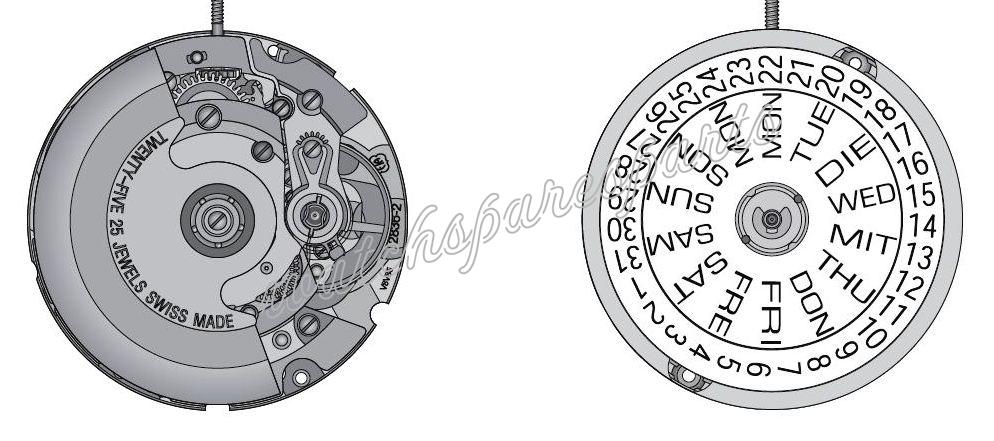 ETA 2836.2 Watch movements ETA 2836.2 Watch movements