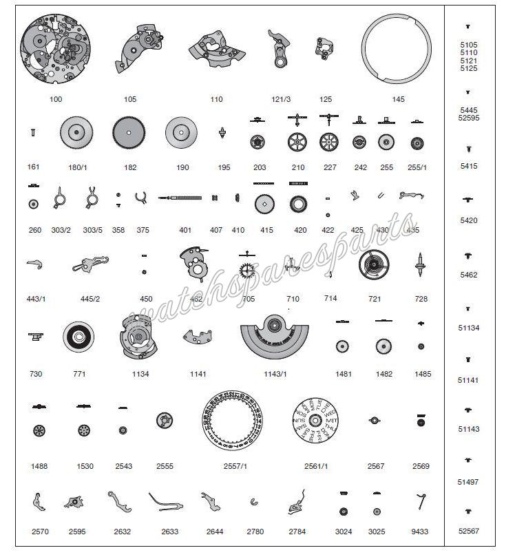 ETA 2836.2 Watch spare parts ETA 2836.2 Watch spare parts