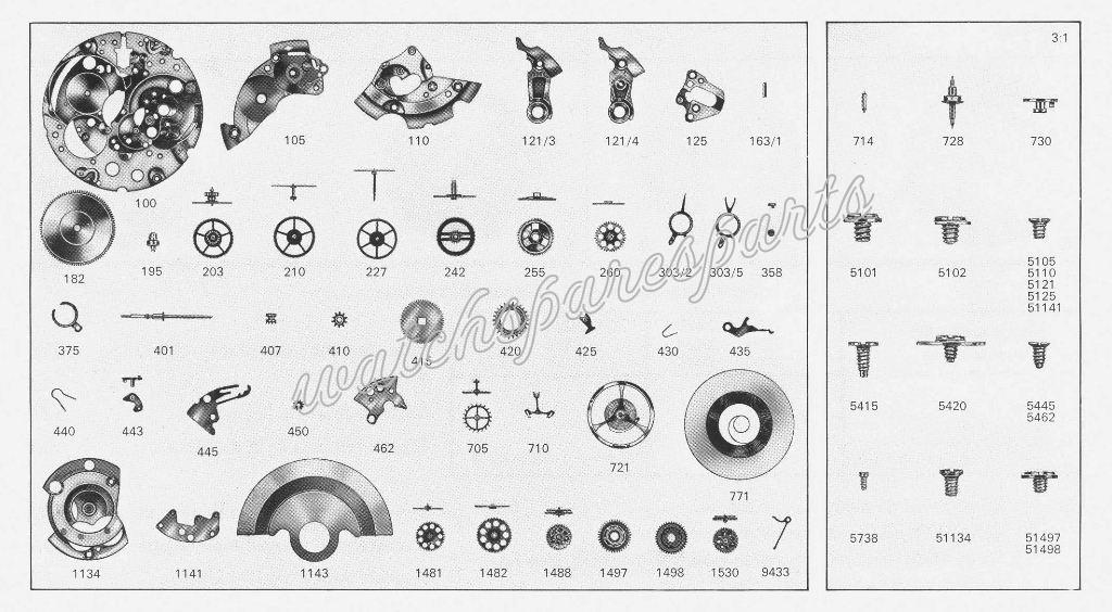 ETA 2837 Watch spare parts ETA 2837 Watch spare parts