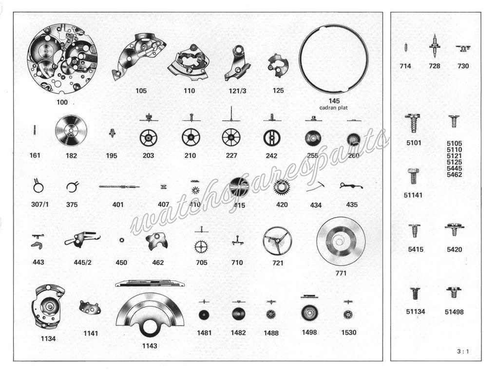 ETA 2878 Watch spare parts ETA 2878 Watch spare parts