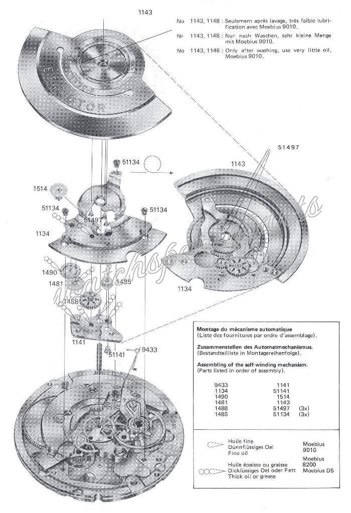 ETA 2892.2 Watch Automatic spare parts ETA 2892.2 Watch Automatic spare parts