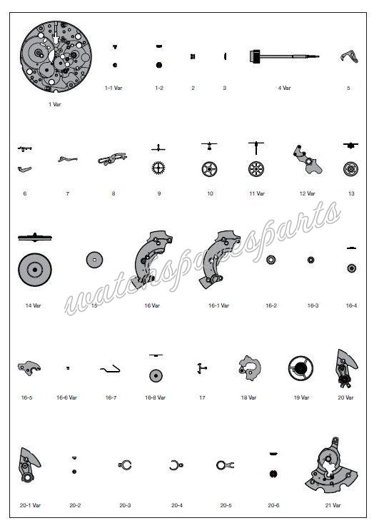 ETA 2892.A2 Watch spare parts ETA 2892.A2 Watch spare parts