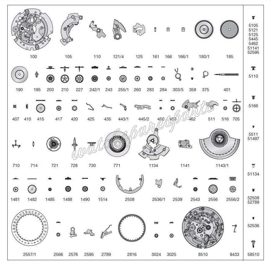ETA 2894.2 Watch spare parts ETA 2894.2 Watch spare parts