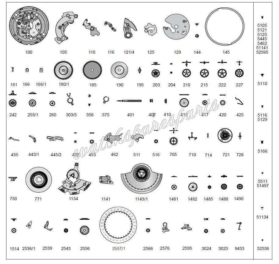 ETA 2895.1 Watch spare parts ETA 2895.1 Watch spare parts