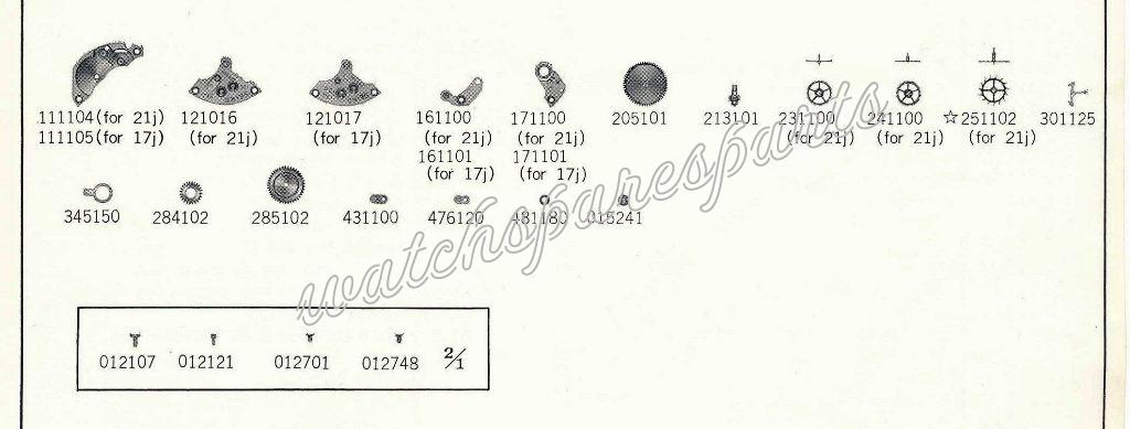 Seiko 10C Watch spare parts Seiko 10C Watch spare parts