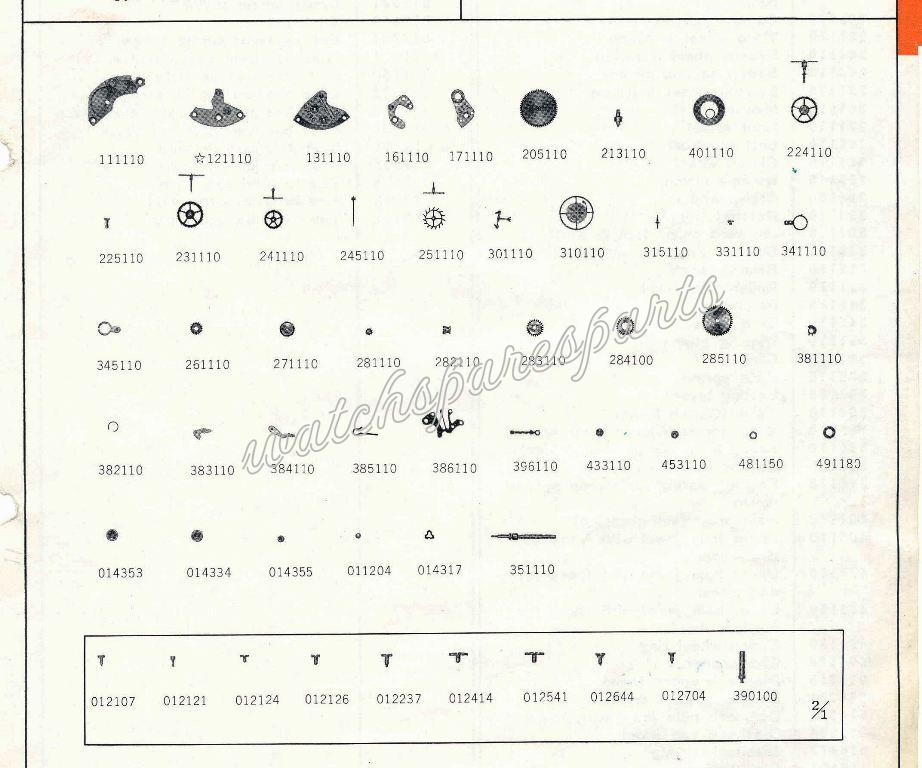 Seiko 1104A Watch spare parts Seiko 1104A Watch spare parts