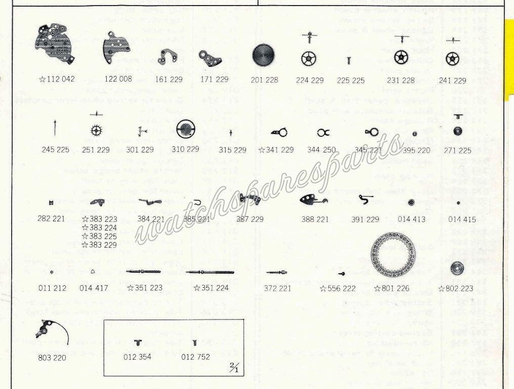 Seiko 2242A Watch spare part Seiko 2242A Watch spare part