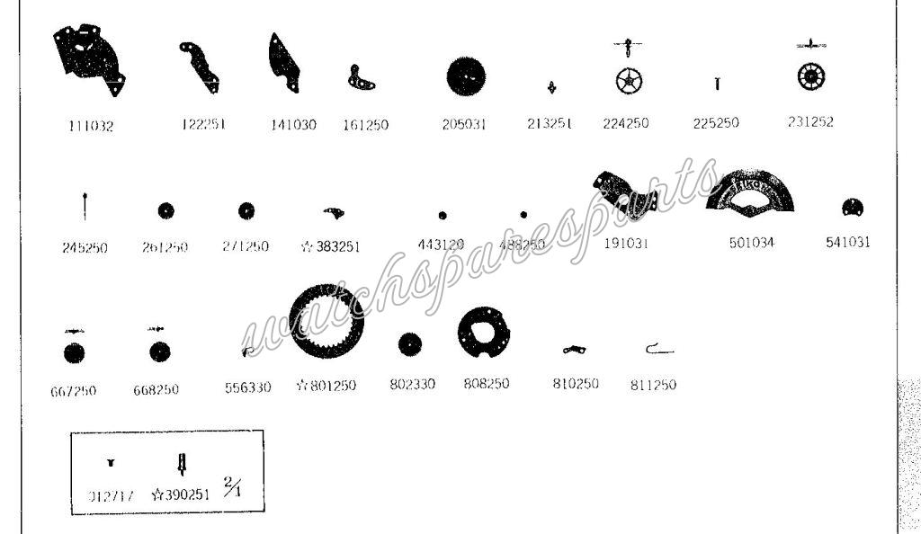 Seiko 2505B Watch spare parts Seiko 2505B Watch spare parts
