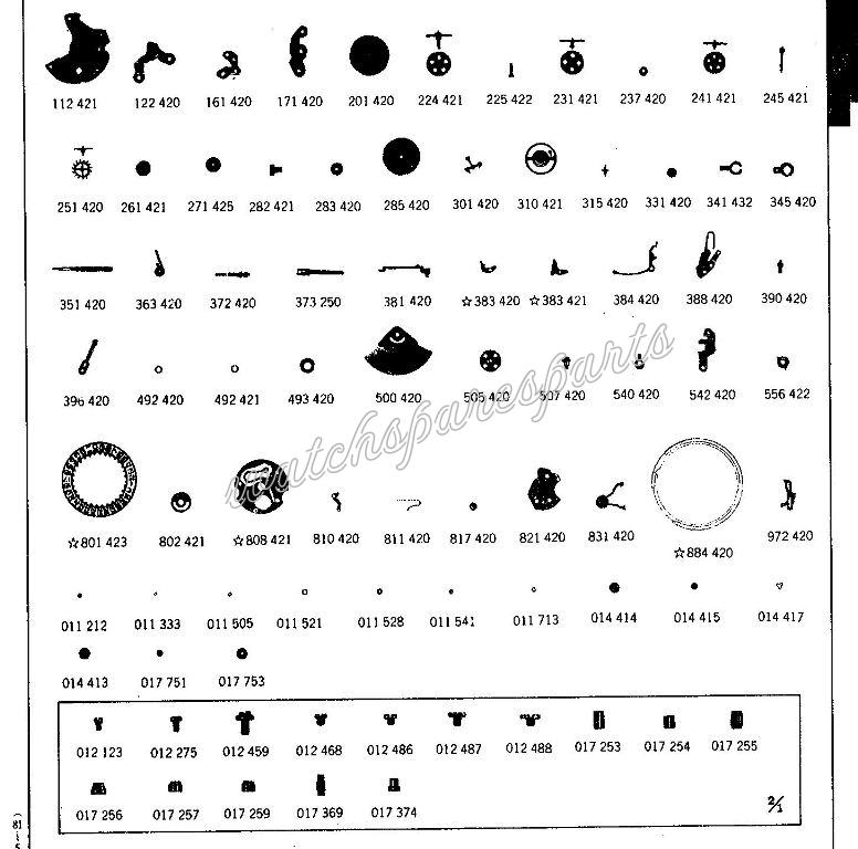 Seiko 4205A Watch spare parts Seiko 4205A Watch spare parts