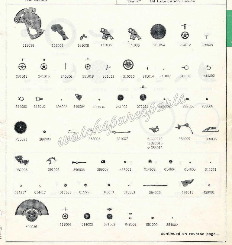 Seiko 5246A Watch spare parts Seiko 5246A Watch spare parts
