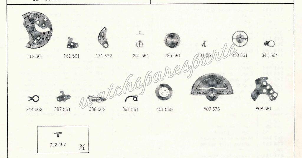 Seiko 5621B Watch spare part Seiko 5621B Watch spare part