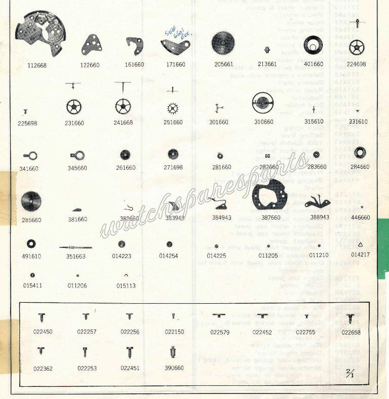 Seiko 66A Watch spare parts Seiko 66A Watch spare parts