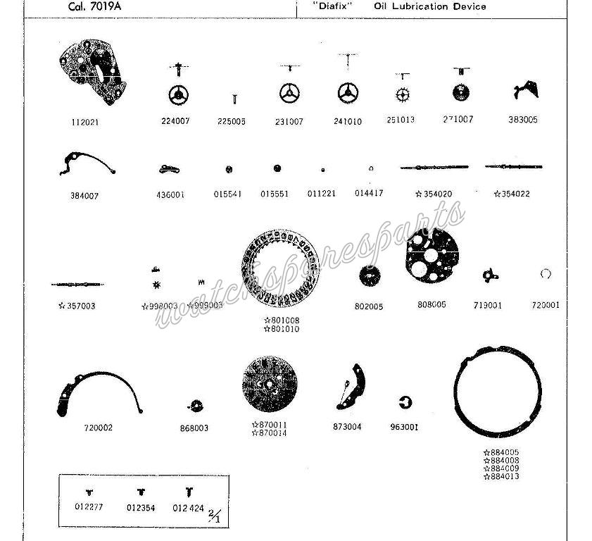 Seiko 7019A Watch spare parts Seiko 7019A Watch spare parts