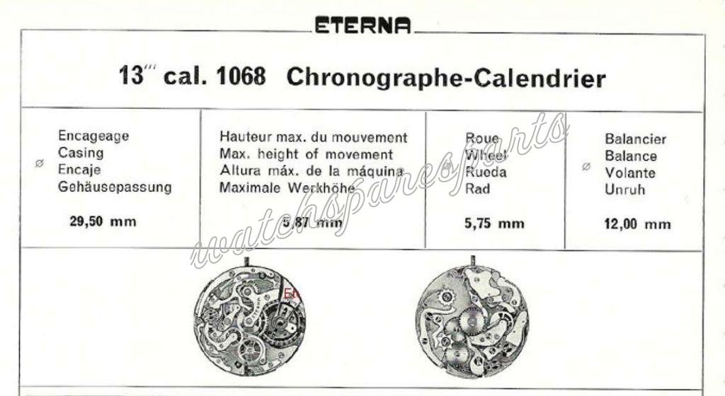 Eterna 1068 Watch movements Eterna 1068 Watch movements