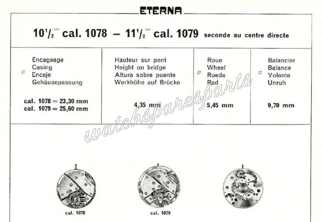 Eterna 1079 Watch movements Eterna 1079 Watch movements