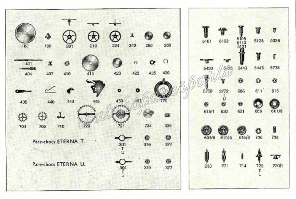Eterna 1136 Watch spare parts Eterna 1136 Watch spare parts