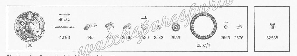 Eterna 12671 Watch Date spare parts Eterna 12671 Watch Date spare parts