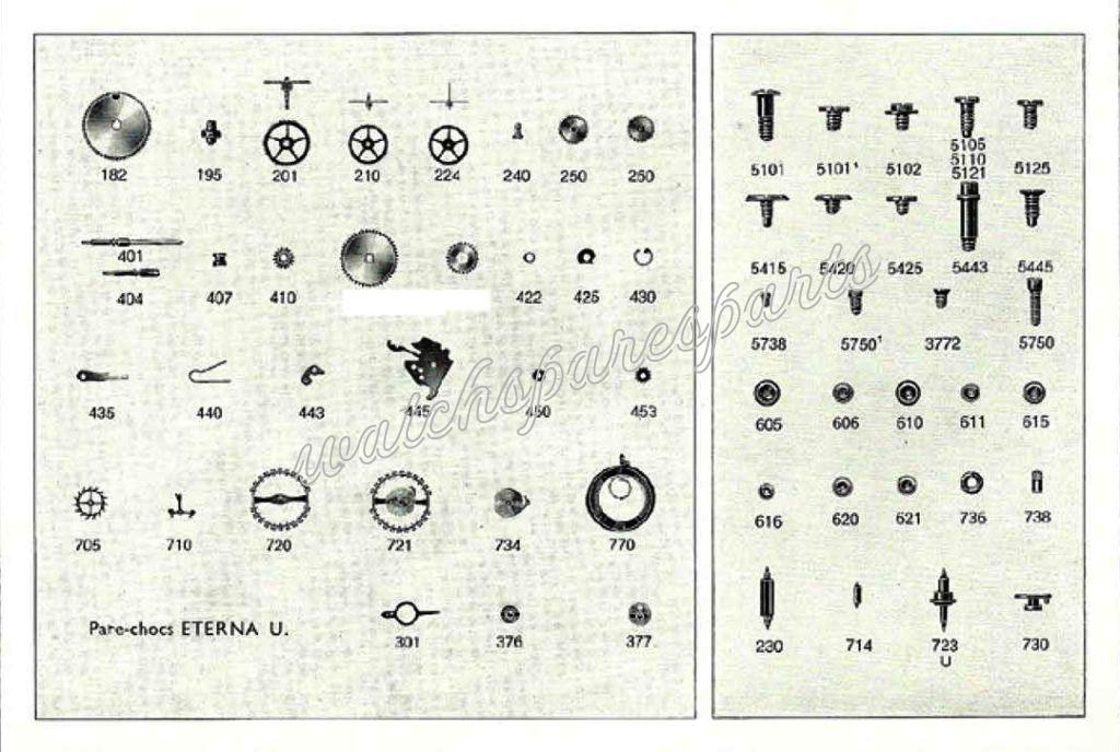 Eterna 1274 Watch spare parts Eterna 1274 Watch spare parts