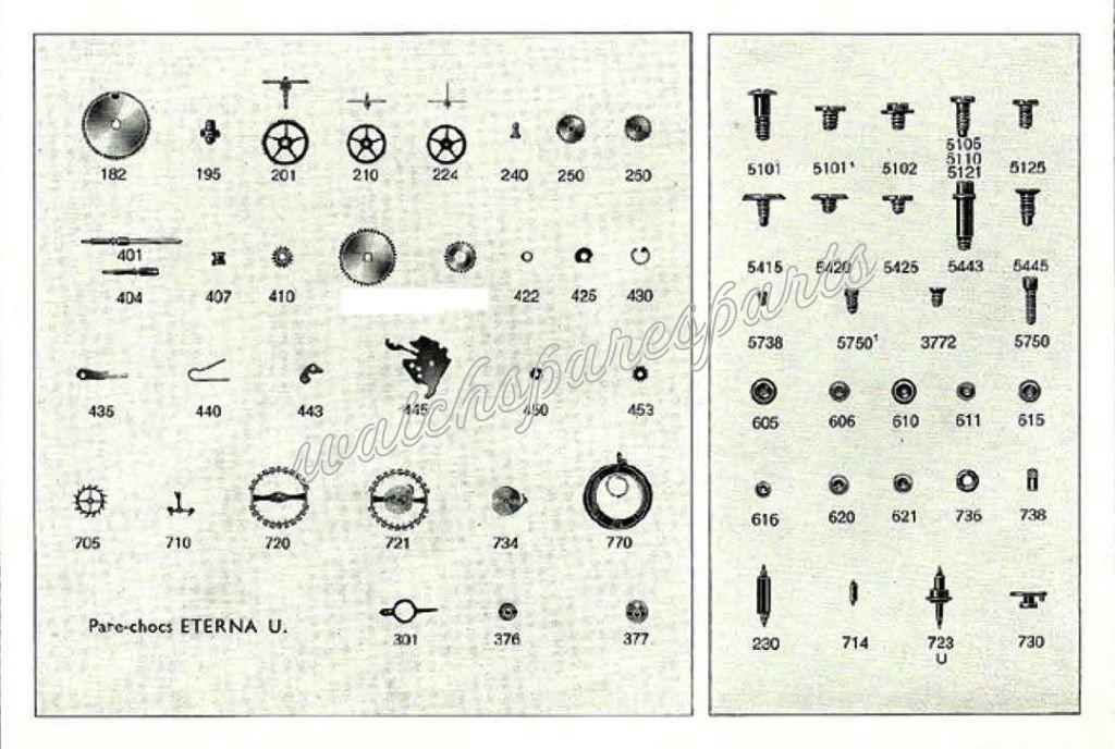 Eterna 1275 Watch spare parts Eterna 1275 Watch spare parts