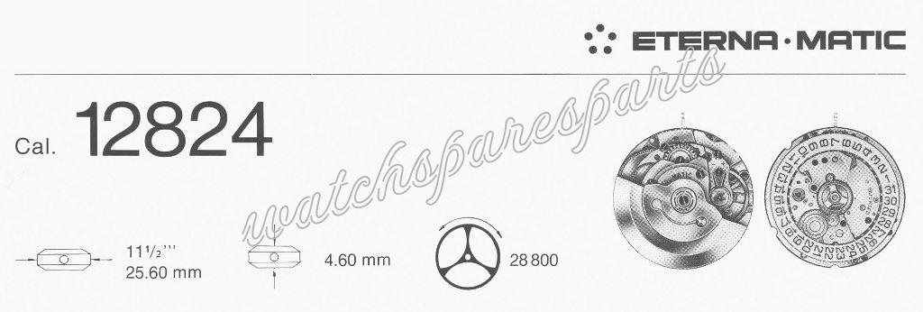Eterna 12824 Watch movements Eterna 12824 Watch movements