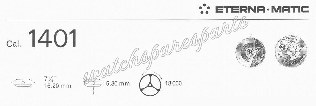 Eterna 1401 Watch movements Eterna 1401 Watch movements